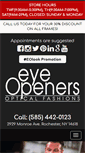 Mobile Screenshot of eyeopenersopticalfashions.com