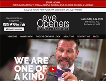 Tablet Screenshot of eyeopenersopticalfashions.com